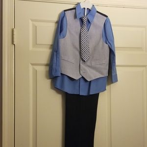 Final price. Boys dress outfit navy/gray